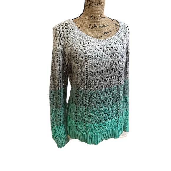 American Eagle Outfitters Sweaters - American Eagle Grey and Teal Sweater